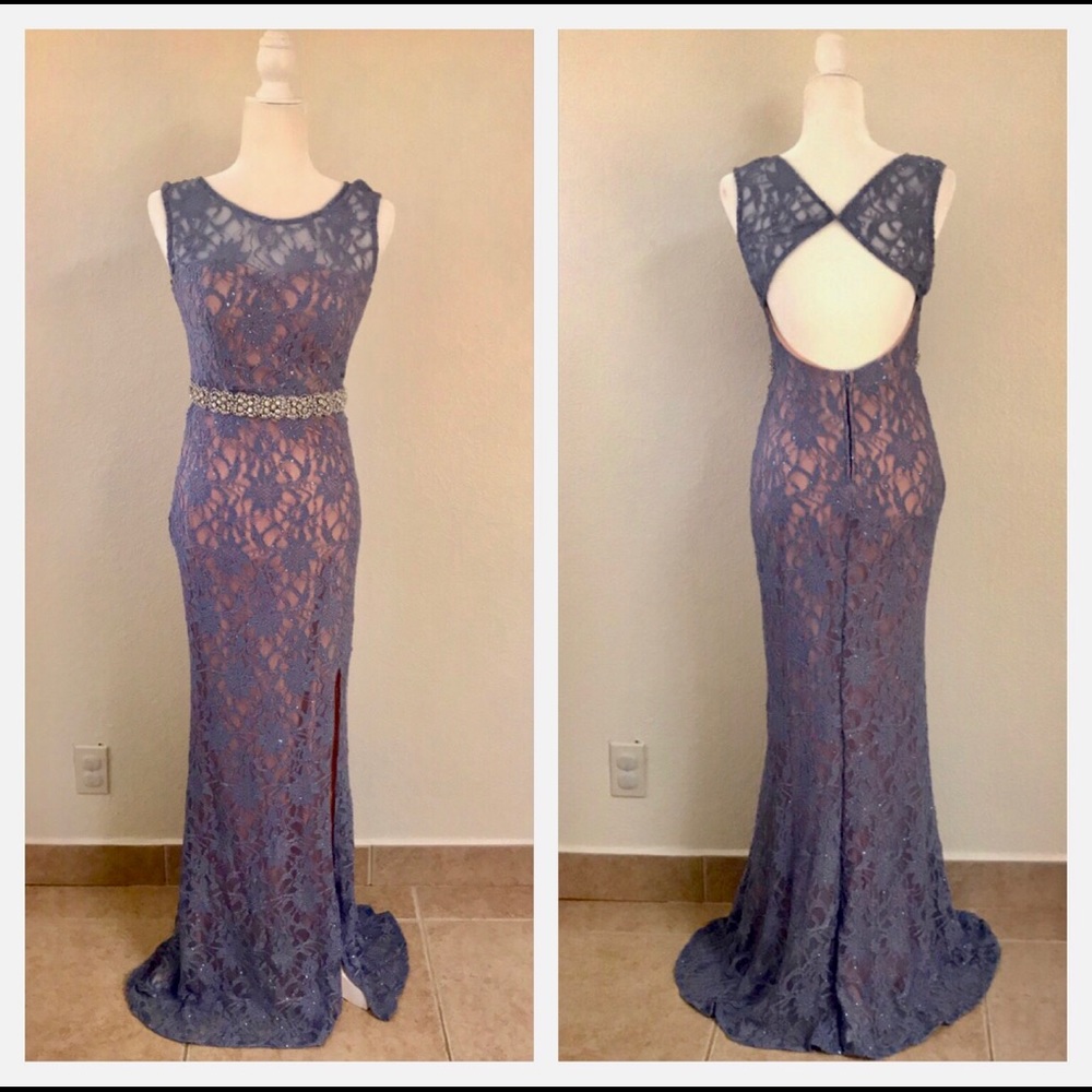 ModCloth : Praiseworthy Glamour Gown Dress- Purple